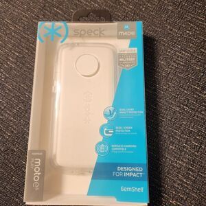 Speck Moto e5 Play M4De Case Clear Gemshell Dual Layer